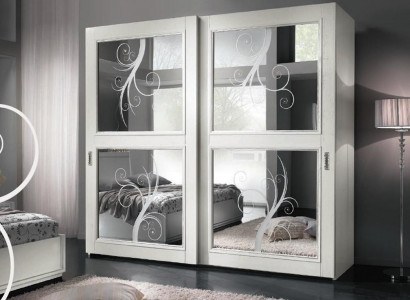 Kleiderschrank Schiebetüren Schrankwand Schränke Schrank Holz Italienische Möbel